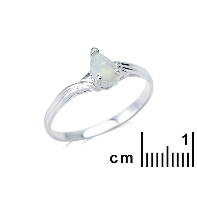 Anello opale bianco — per perpetuare l'essenza australiana — foto 1