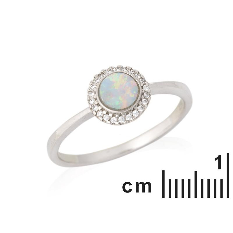 Anello opale e zirconio — per illuminare il tuo cammino — foto 1
