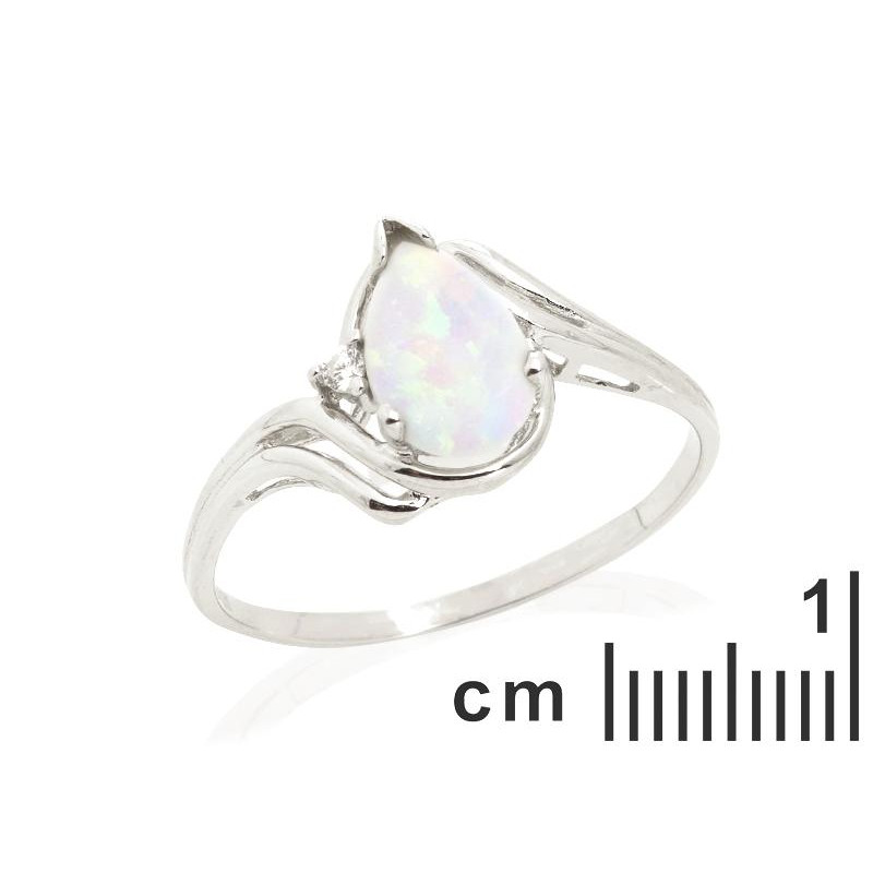 Anello opale bianco — per racchiudere la purità — foto 1