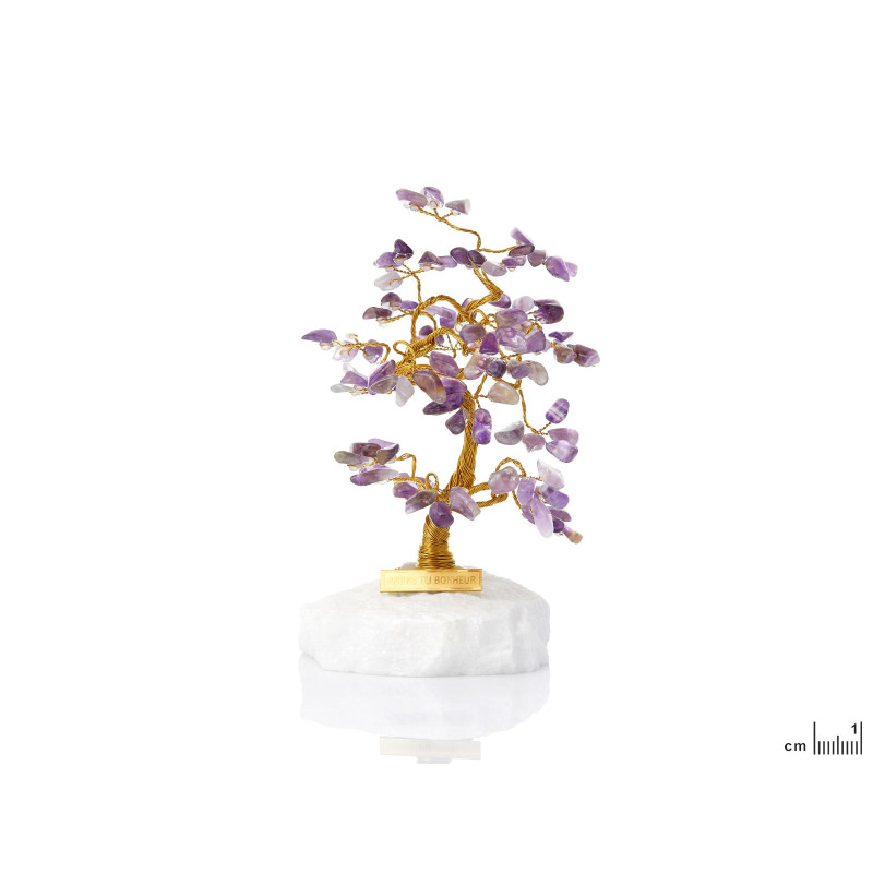 Un tocco di eleganza per l'angolo della casa — porta calma e serenità con l'albero della felicità in ametista e marmo gr — foto 1
