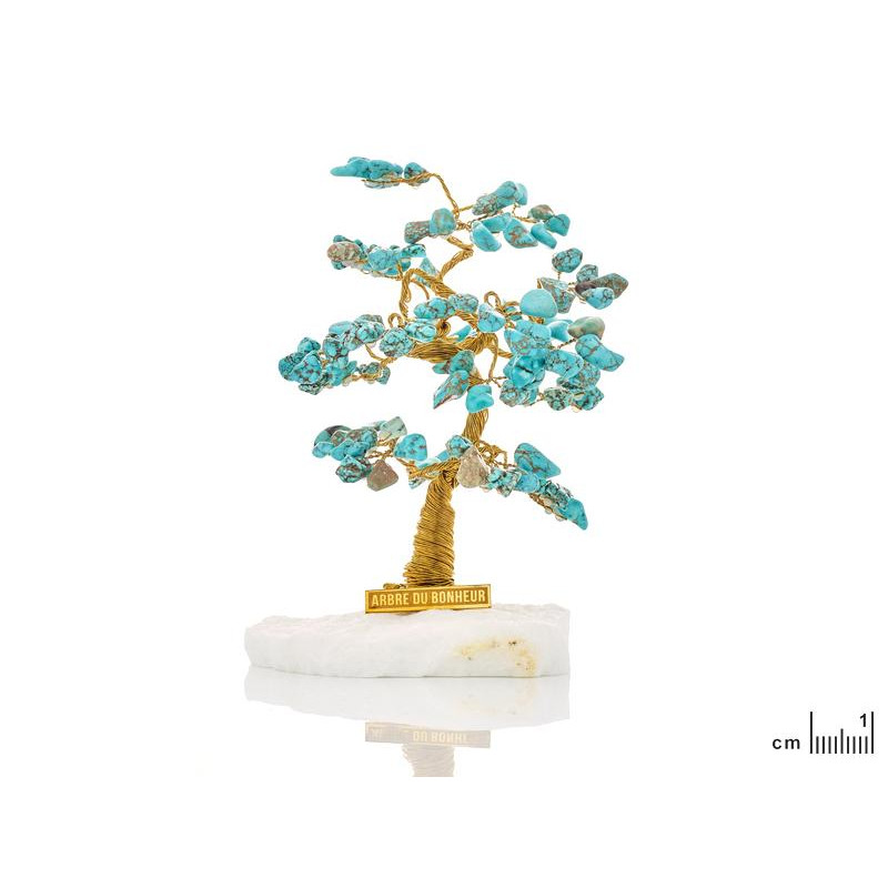 Albero di felicità con marmo greco e turchese: un tocco di eleganza per la tua casa — arricchisce gli spazi interni — foto 1