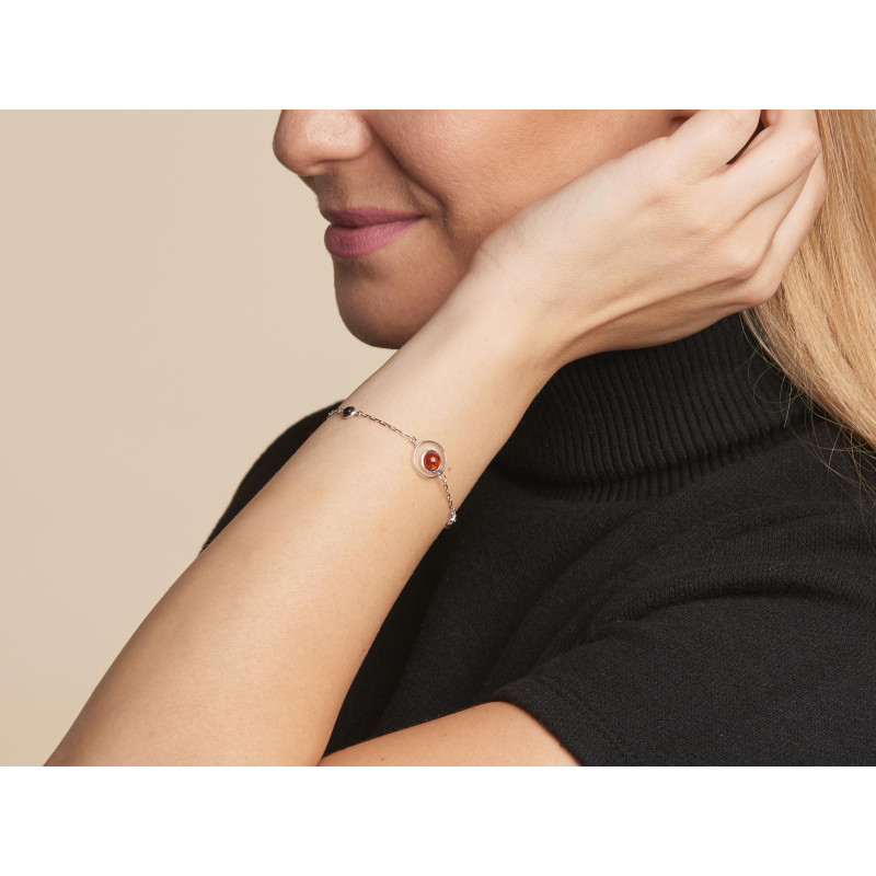 Bracciale ambra multicolore — per custodire i tuoi ricordi (cod. 10324) — foto 1