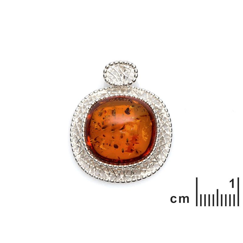 Ciondolo ambra cognac — per evocare ricordi dolci — foto 1