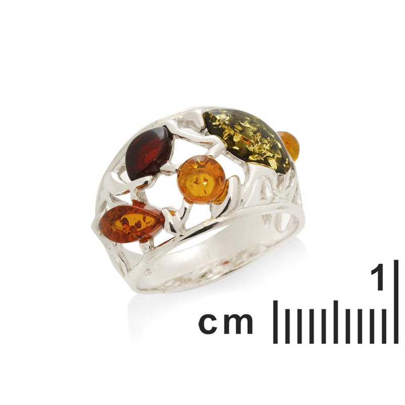 Anello ambra multicolore Baltica — per preservare i ricordi — foto 1