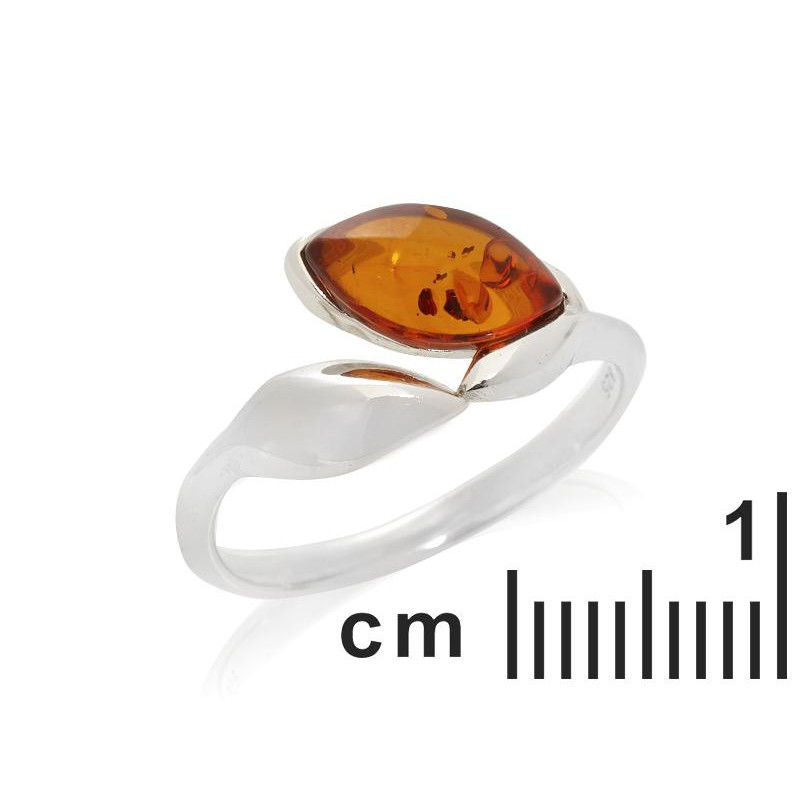 Anello ambra cognac Mar Baltico — per portare l'essenza del mare — foto 1
