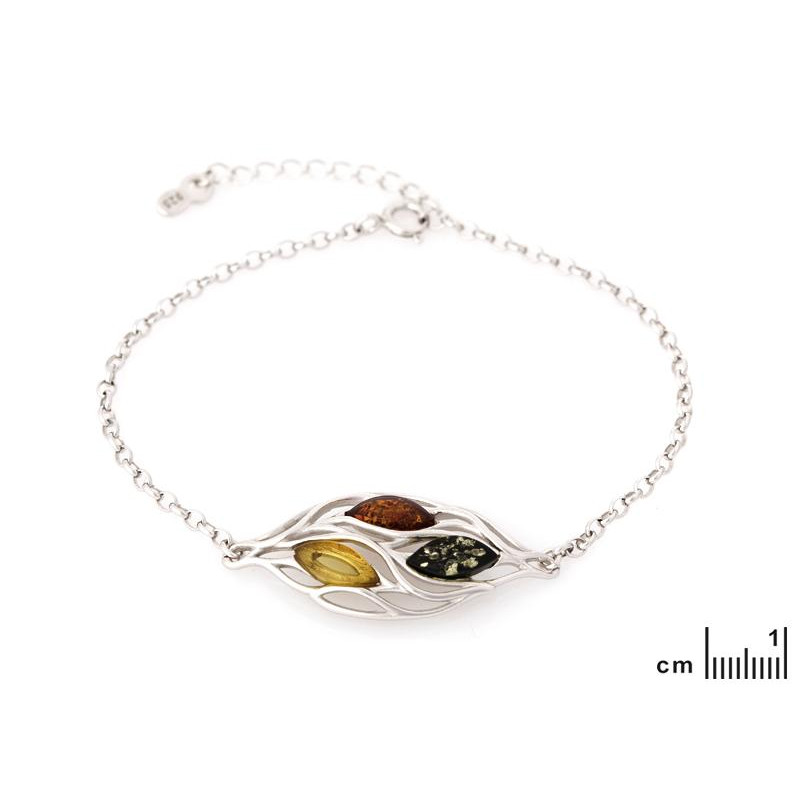 Bracciale ambra multicolore — per custodire i tuoi ricordi (cod. 10357) — foto 1