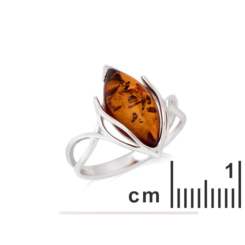 Anello ambra cognac — per racchiudere i tuoi ricordi (cod. 10362) — foto 1