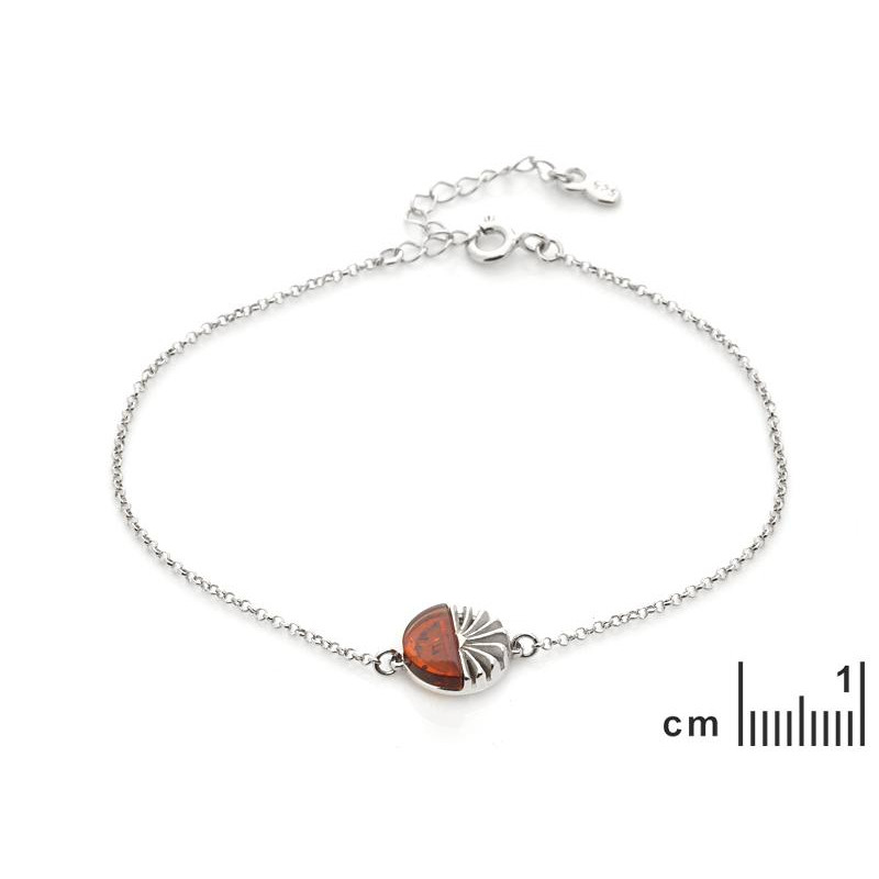 Bracciale ambra cognac — per custodire i tuoi ricordi — foto 1