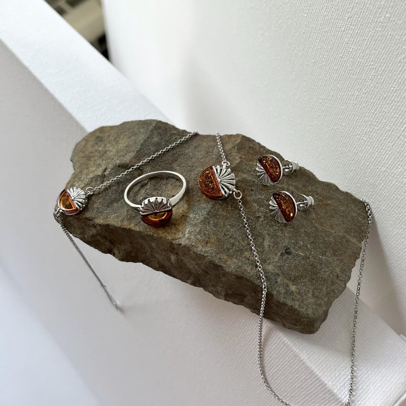 Collana Ambra Cognac — Per Portare Con Te Un'Intenzione — foto 2