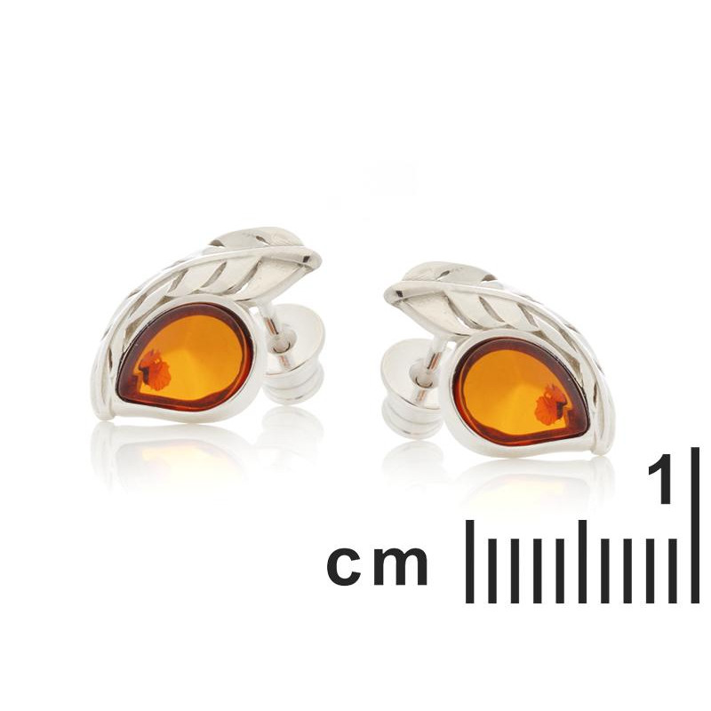Orecchini ambra cognac — per catturare la luce del sole — foto 1