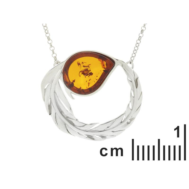 Collana in argento e ambra cognac — per illuminare ogni tuo gesto — foto 1