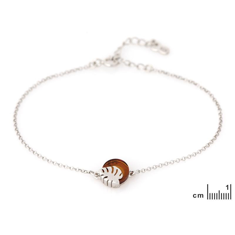 Bracciale ambra cognac — per portare l'oro del mare — foto 1
