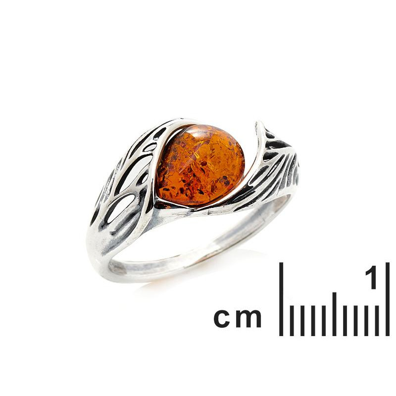 Anello ambra cognac — per evocare momenti speciali (cod. 10397) — foto 1