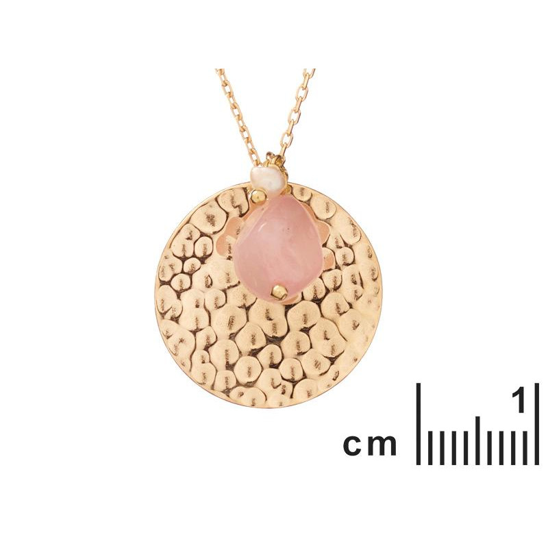 Collana quarzo rosa e perle — per trasmettere amore — foto 1