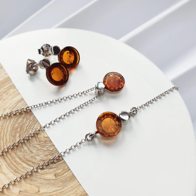 Anello ambra cognac — per custodire i ricordi (cod. 10454) — foto 2