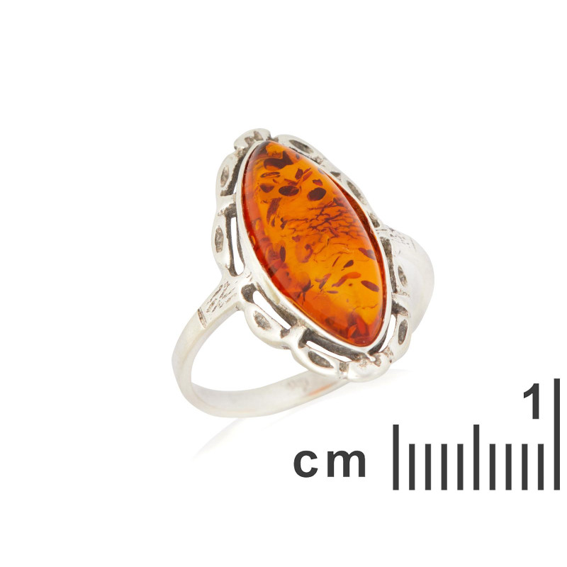 Anello ambra cognac — per raccontare storie — foto 1