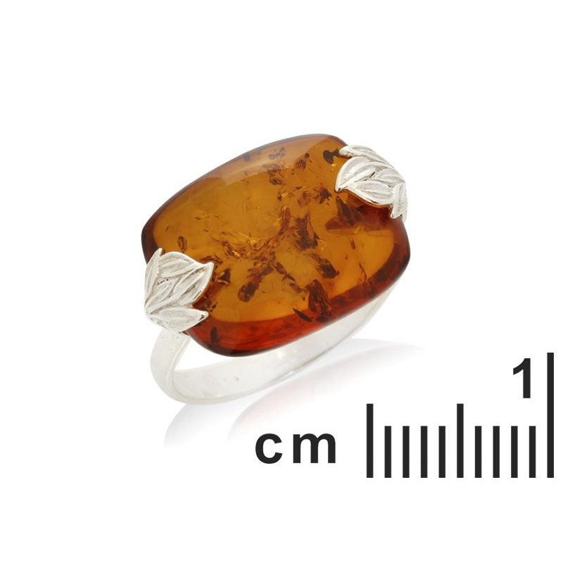 Anello ambra cognac — per custodire i tuoi ricordi (cod. 10467) — foto 1