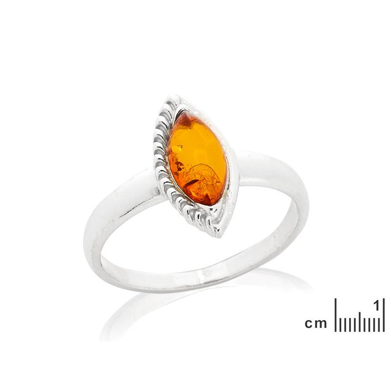 Anello occhio ambra cognac — per evocare ricordi dolci — foto 1