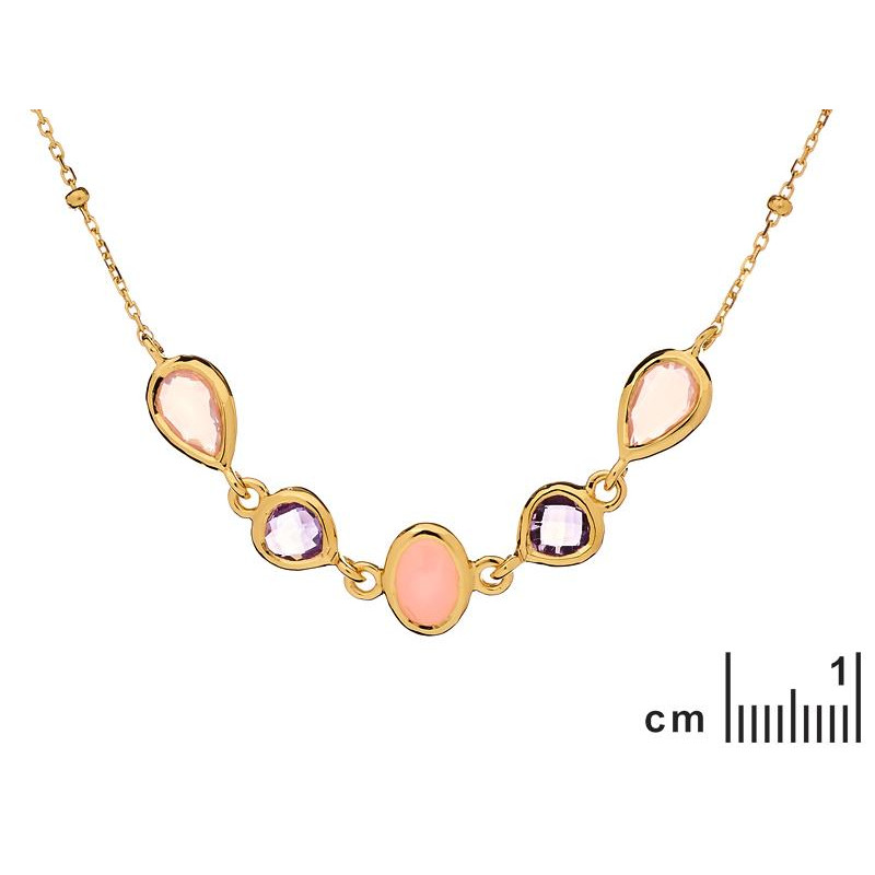 Collana opale rosa — per evocare l'essenza dolce — foto 1