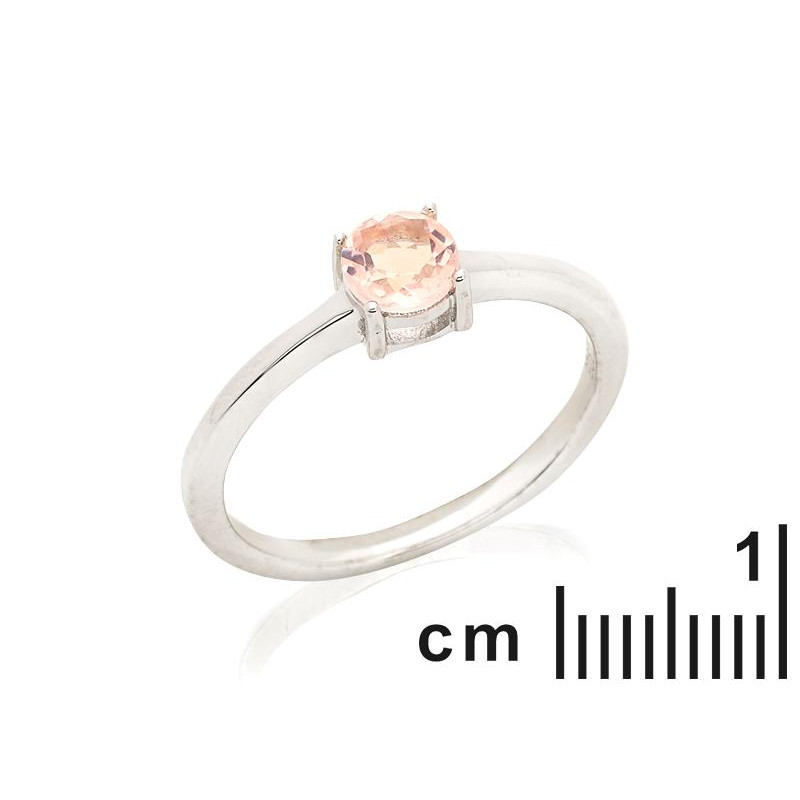 Anello tondo con quarzo rosa — per portare con te un'intenzione — foto 1