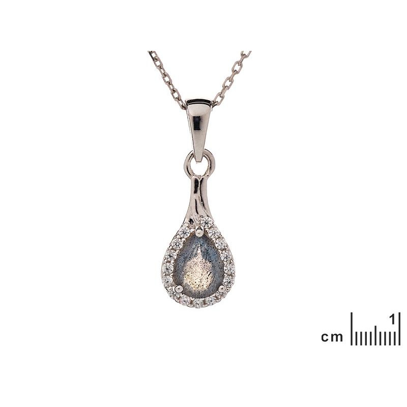 Ciondolo goccia labradorite — per portare l'essenza naturale — foto 1