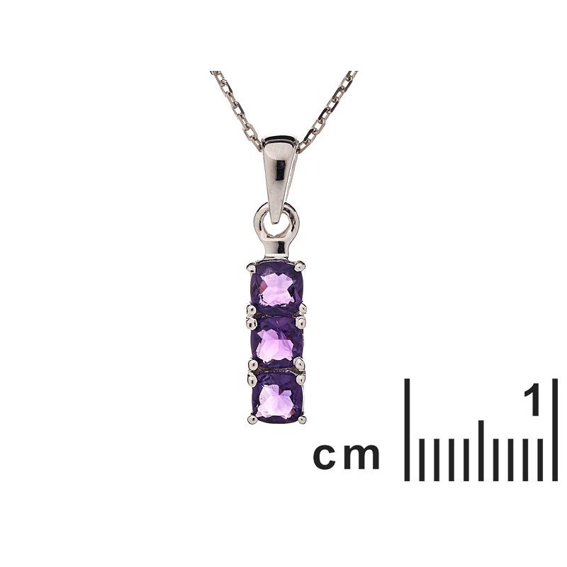 Ciondolo Ametista Viola — Per evocare l'intriso dolcezza — foto 1