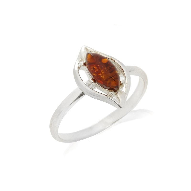 Anello ambra cognac — per ricordare i luoghi dei sogni