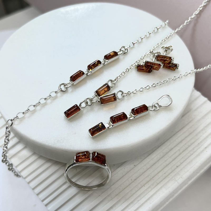Anello ambra cognac — per custodire i ricordi (cod. 13144) — foto 1