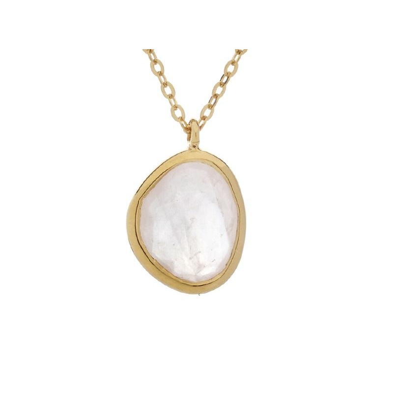 Collana in argento 925 con quarzo rosa naturale — per custodire il tuo amore