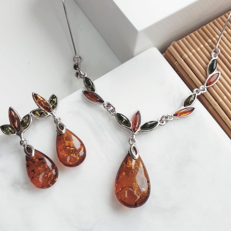 Collana ambra multicolore — per portare l'essenza del mare — foto 2