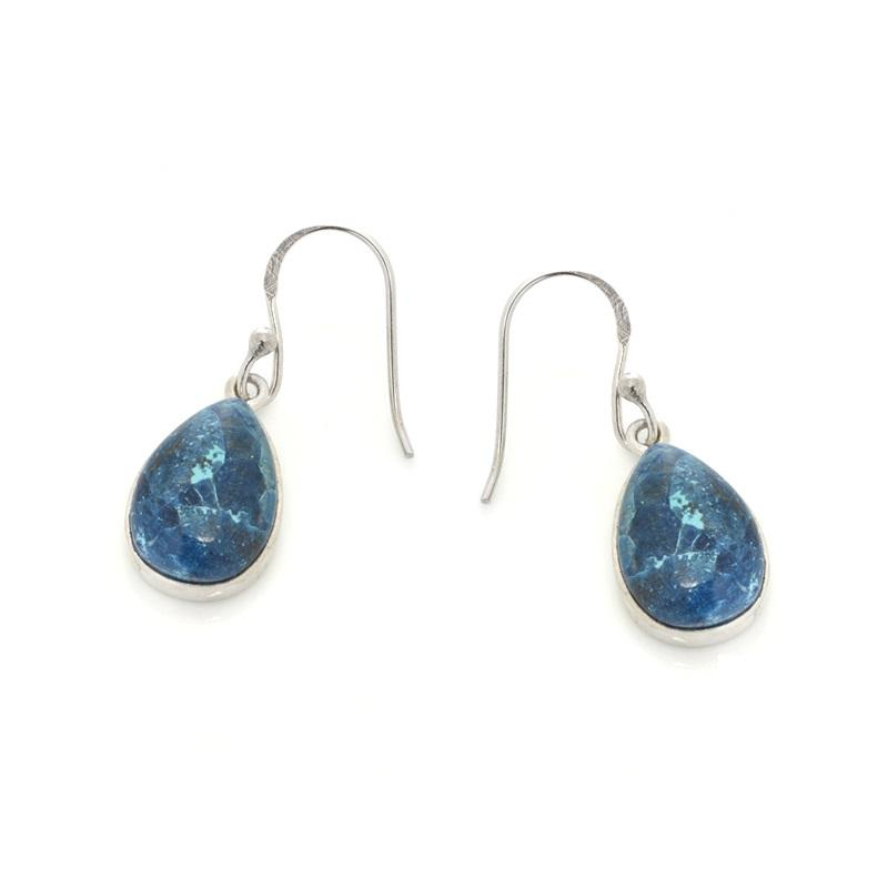 Orecchini Shattuckite Blu — Per portare il mistero
