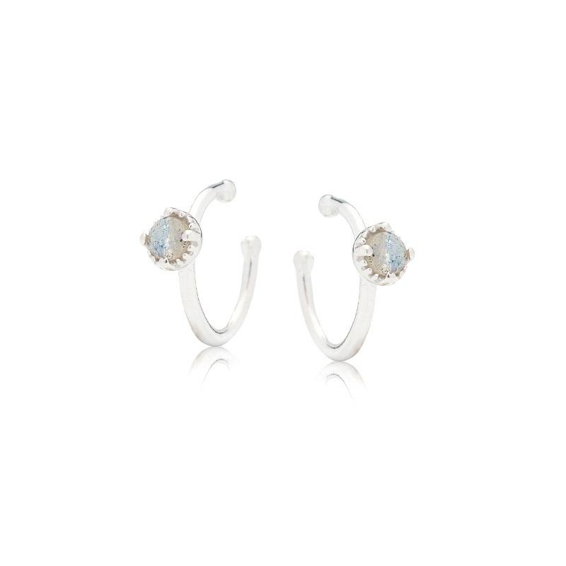 Piercing con Labradorite multicolore — per trasparenza interna