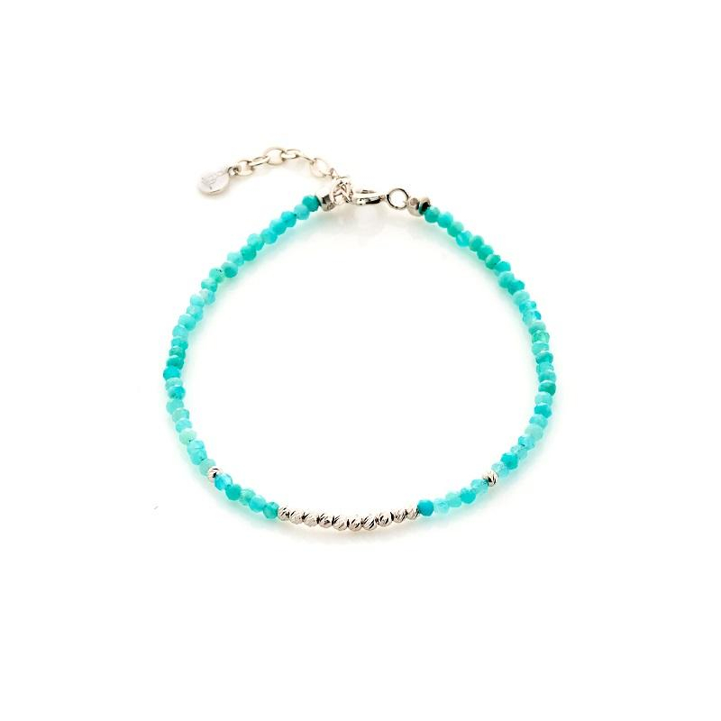Bracciale amazzonite blu — per evocare l'oceano