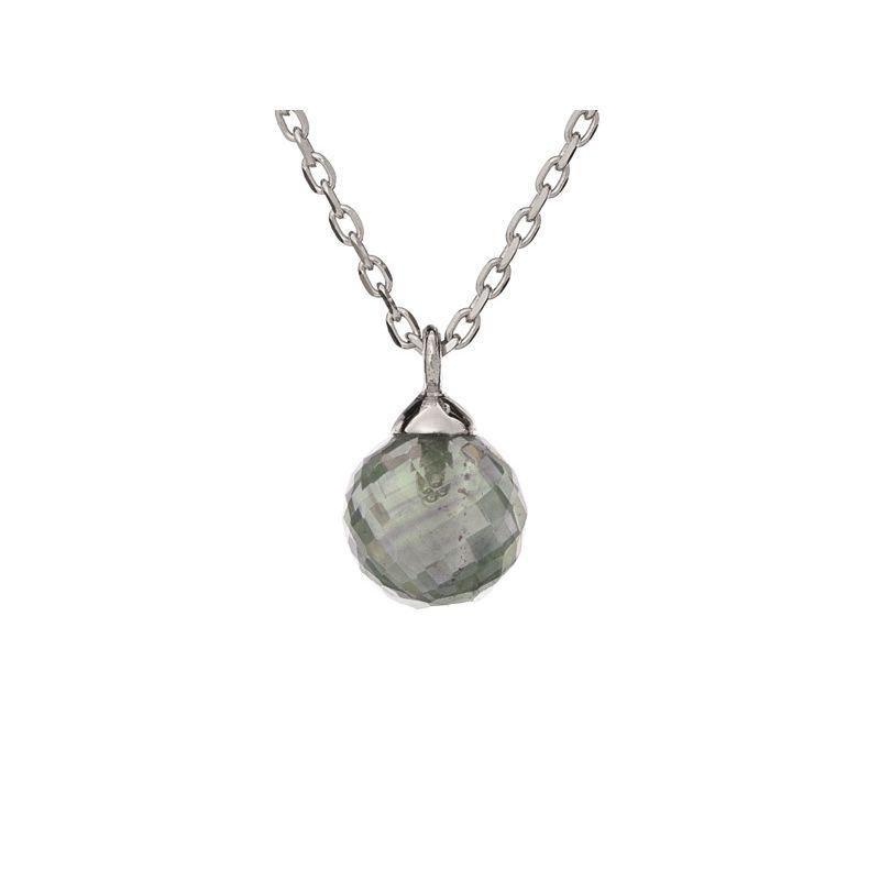 Collana in argento 925 rodiato con avventurina verde – per celebrare la tua luce interiore