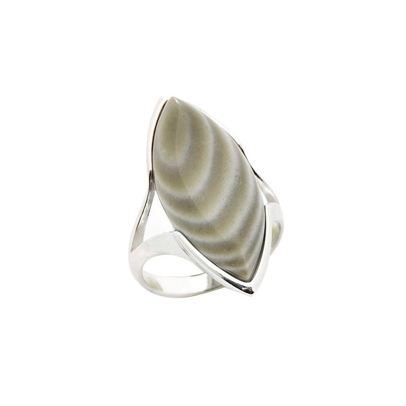 Anello selce naturale rigata multicolore — per affrontare la vita con eleganza