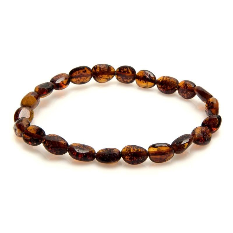 Bracciale ambra cognac — ricordo del mare