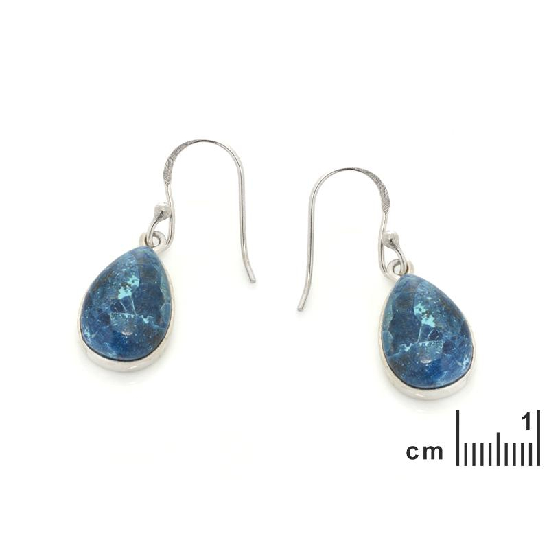 Orecchini Shattuckite Blu — Per portare il mistero — foto 1