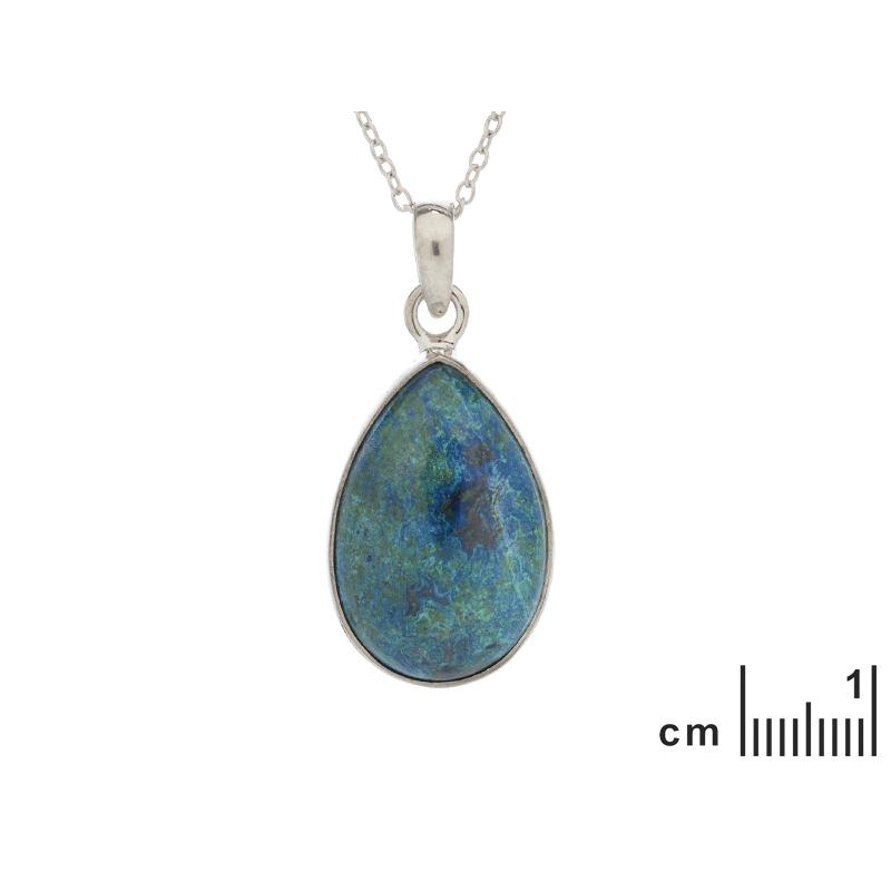 Pendente goccia shattuckite blu — per riempire l'aria di mistero — foto 1