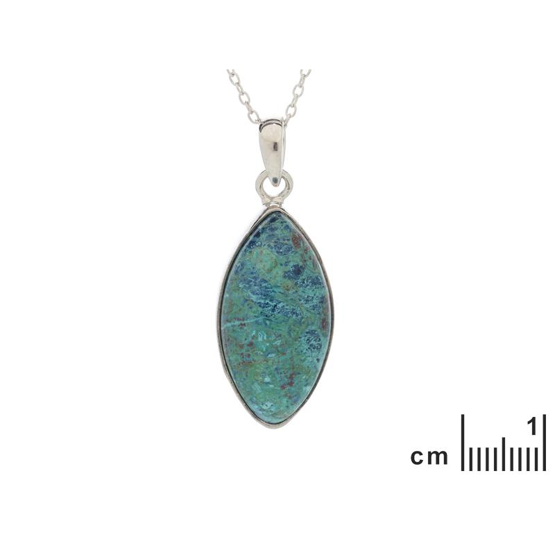 Ciondolo Shattuckite Blu — Ricordo Eternale — foto 1