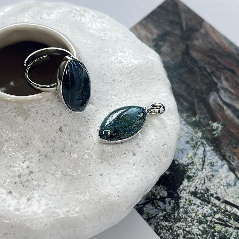 Ciondolo Shattuckite Blu — Ricordo Eternale — foto 2