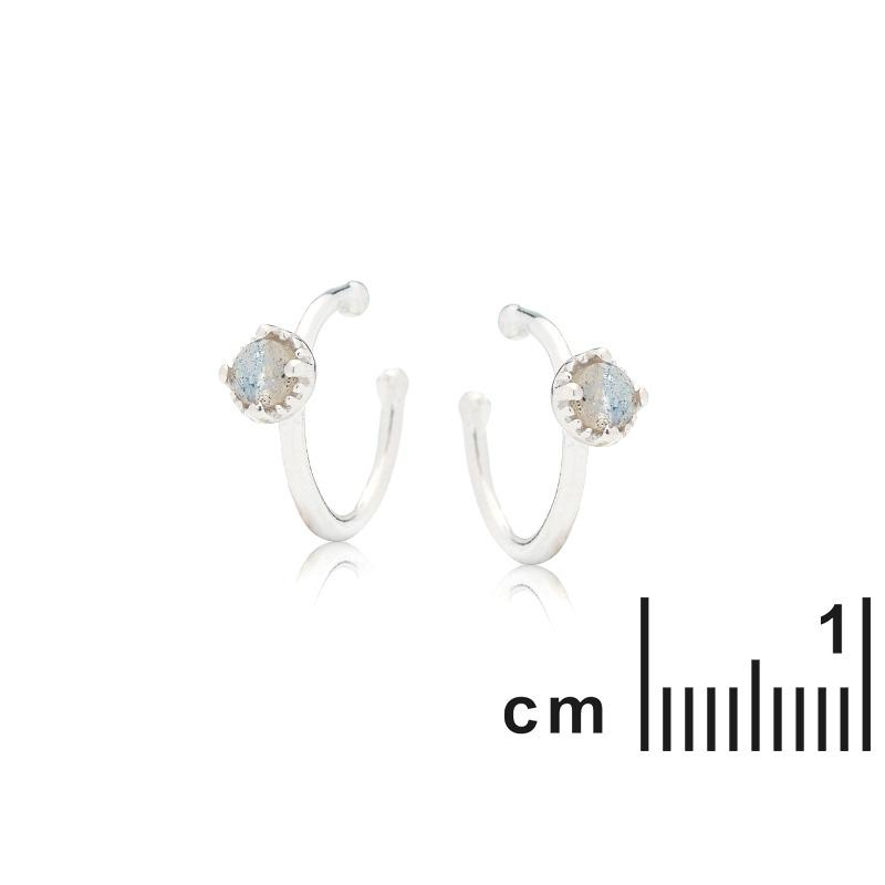 Piercing con Labradorite multicolore — per trasparenza interna — foto 1