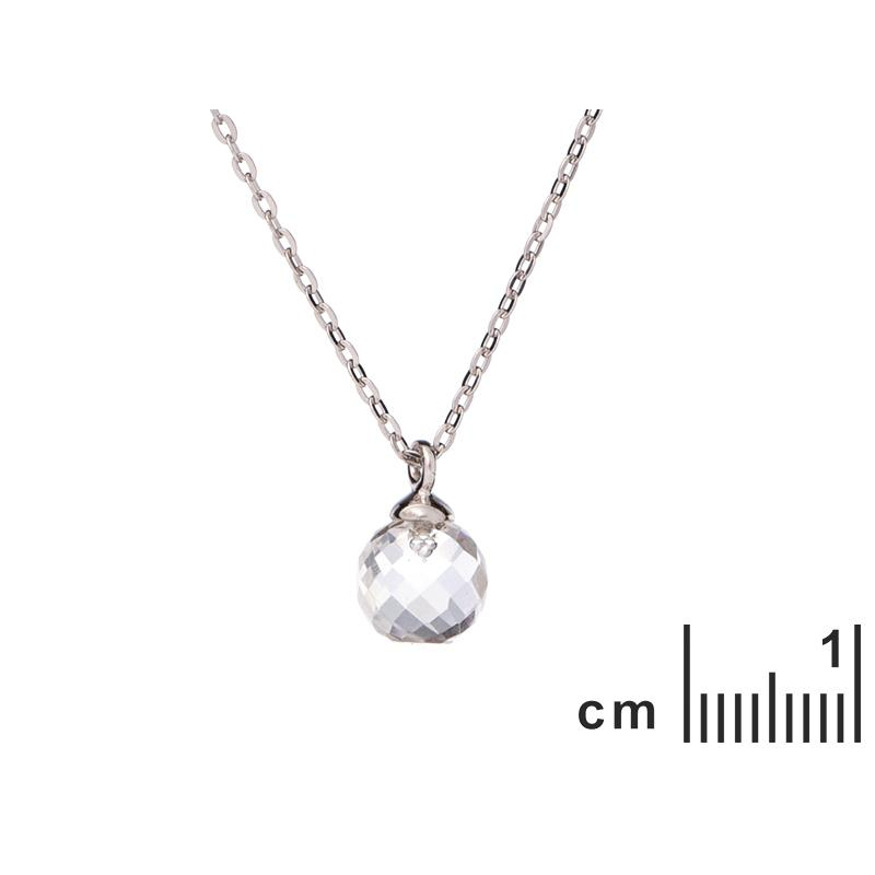 Collana sfera cristallo rocca — per regalarle il tuo destino — foto 1