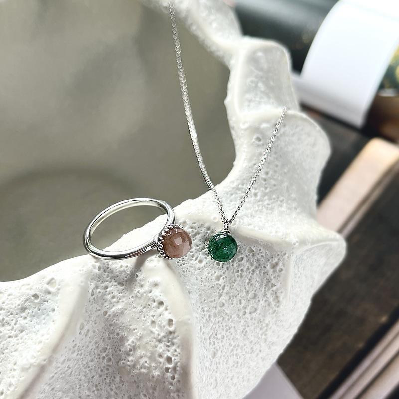 Collana sfera cristallo rocca — per regalarle il tuo destino — foto 2