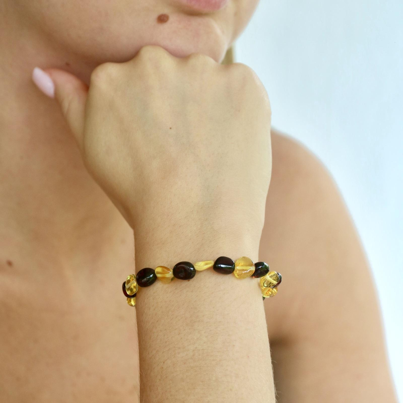 Bracciale ambra multicolore — per custodire i tuoi ricordi — foto 2