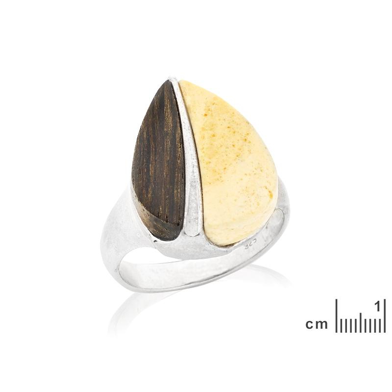 Anello ambra e quercia — per evocare la natura — foto 1