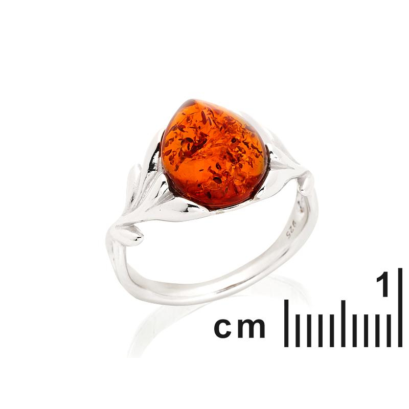 Anello ambra cognac — per condurre la memoria — foto 1