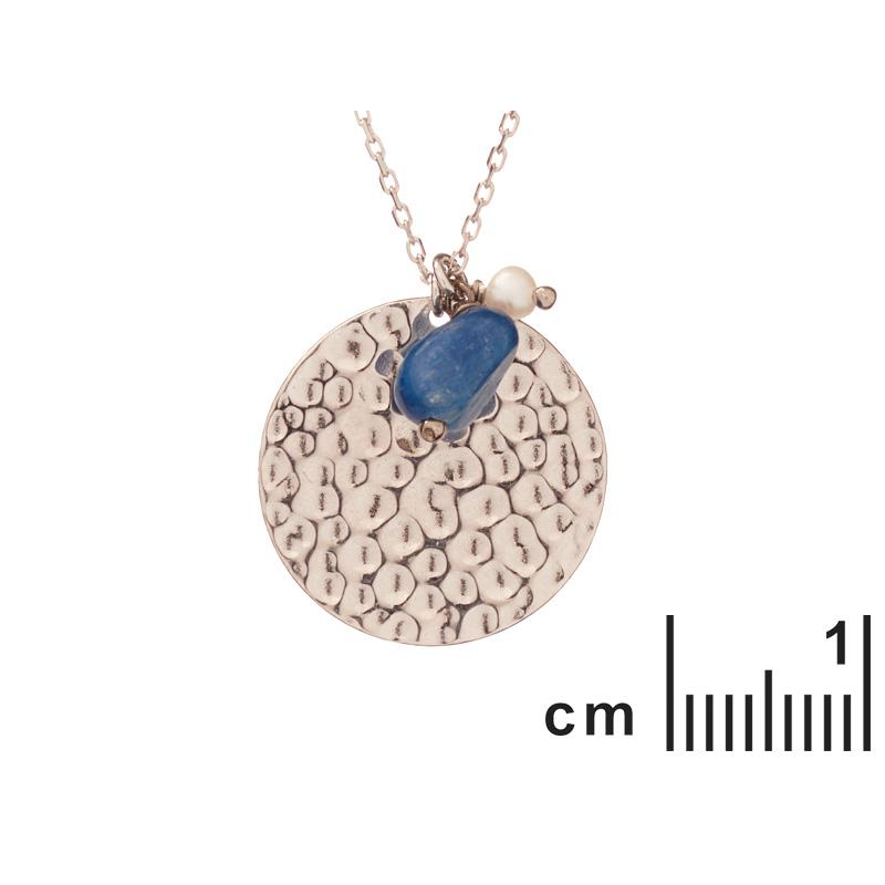 Collana cianite e perle — ricordo duraturo — foto 1