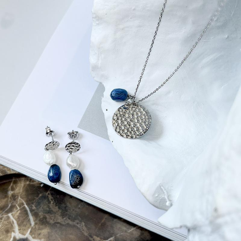 Collana cianite e perle — ricordo duraturo — foto 2