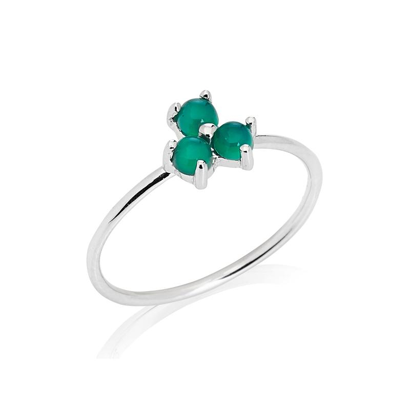 Anello multipietre onice verde — per evocare la natura