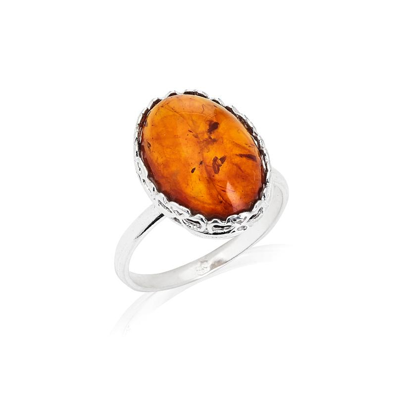 Anello ambra cognac — per ricordare i momenti d'oro